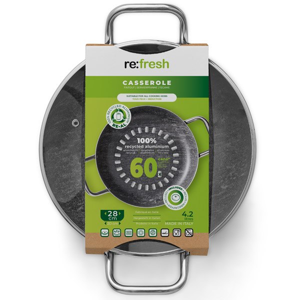 Batterie de cuisine recyclée re:fresh